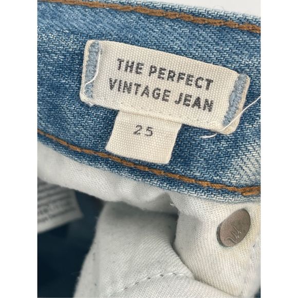 Madewell Jeans Women 25 Light Blue The Perfect Vintage Straight - Picture 11 of 13